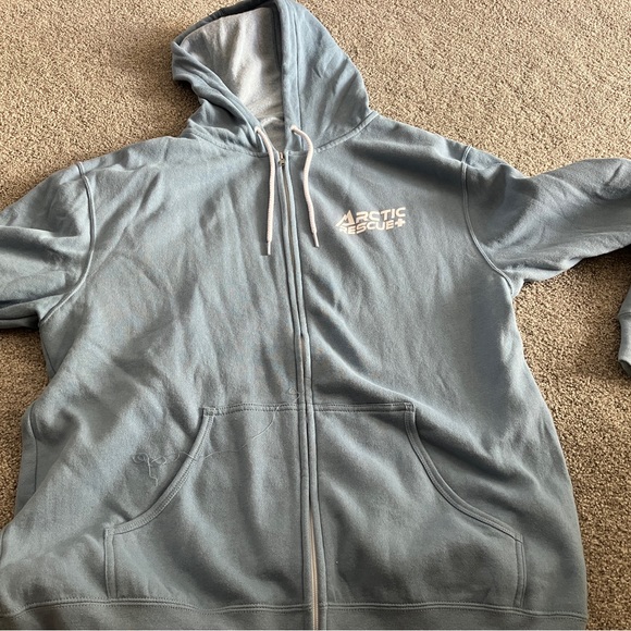 Light Blue Arctic Rescue Hooded Sweatshirt - Picture 2 of 2